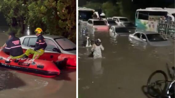 Inundaciones en el norte de Bogotá ocasionaron emergencias