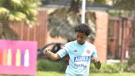 Wilmar Barrios, con la Selección Colombia. Wilmar Barrios, con la Selección Colombia.