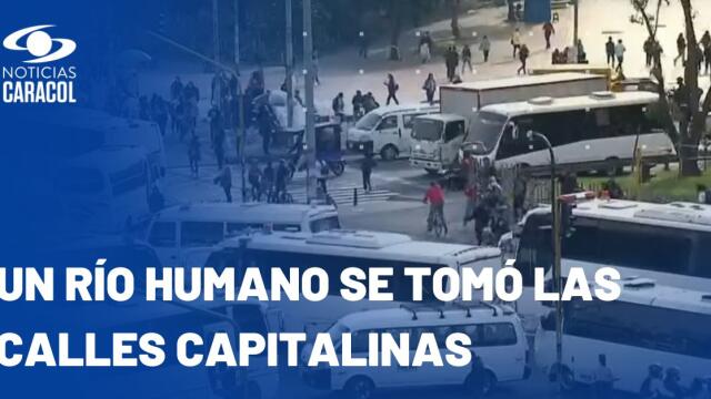 Miles de personas resultaron afectadas por bloqueos de transportadores Miles de personas resultaron afectadas por bloqueos de transportadores