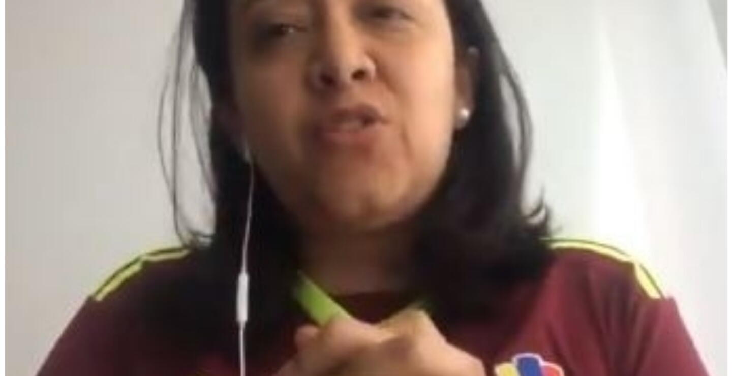 326598_BLU Radio, diputada venezolana Gaby Arrellano / foto: Twitter @gabyarellanoVE