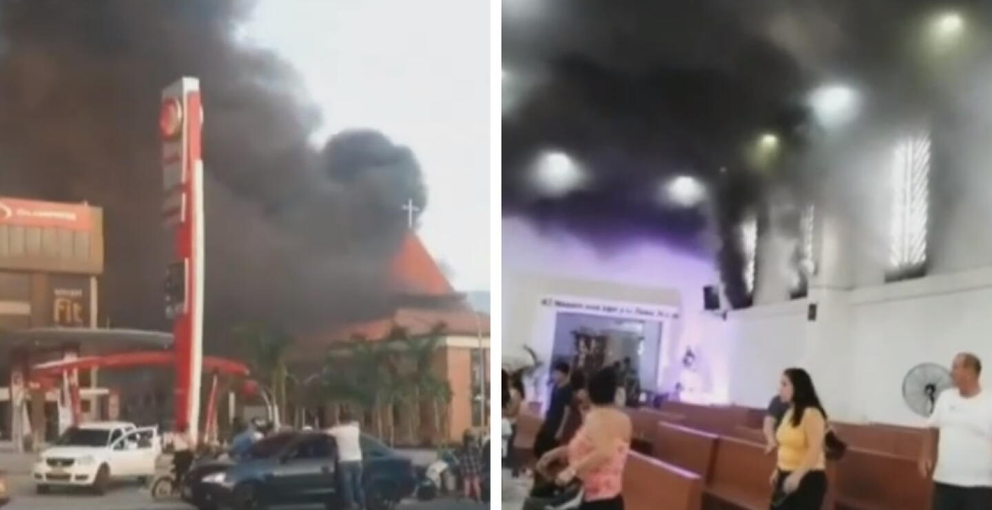 En Villa del Rosario, Norte de Santander, iglesia se incendió mientras feligreses estaban en misa 