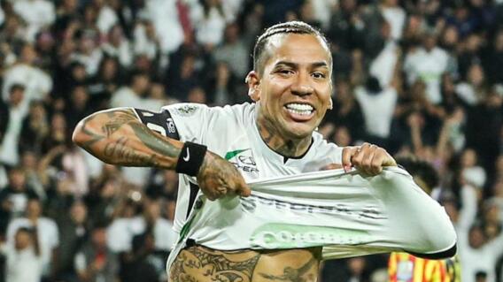 Dayro Moreno, delantero de Once Caldas, celebra uno de sus goles en la Liga BetPlay I-2025 Dayro Moreno, delantero de Once Caldas, celebra uno de sus goles en la Liga BetPlay I-2025