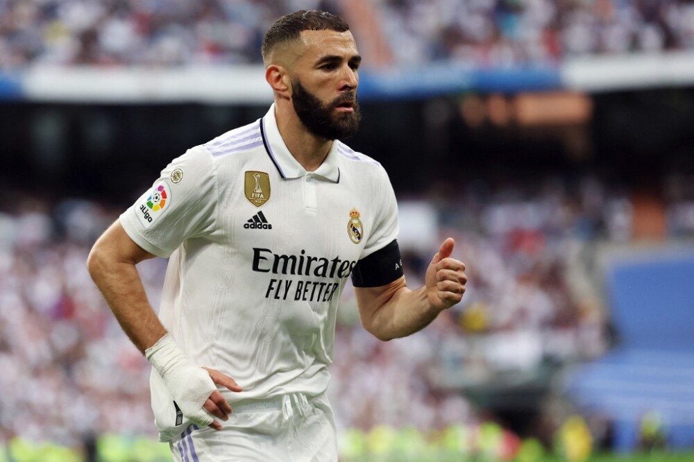 Karim Benzema, una de las grandes figuras del Real Madrid. Jugó su último juego con la blanca frente al Athletic Club Bilbao.