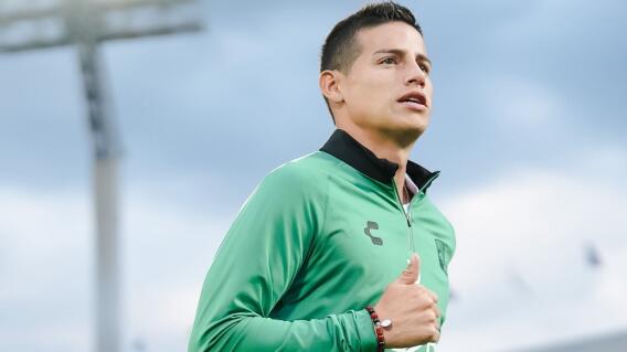 James Rodríguez en la previa de Cruz Azul contra León por la Liga MX. James Rodríguez en la previa de Cruz Azul contra León por la Liga MX.