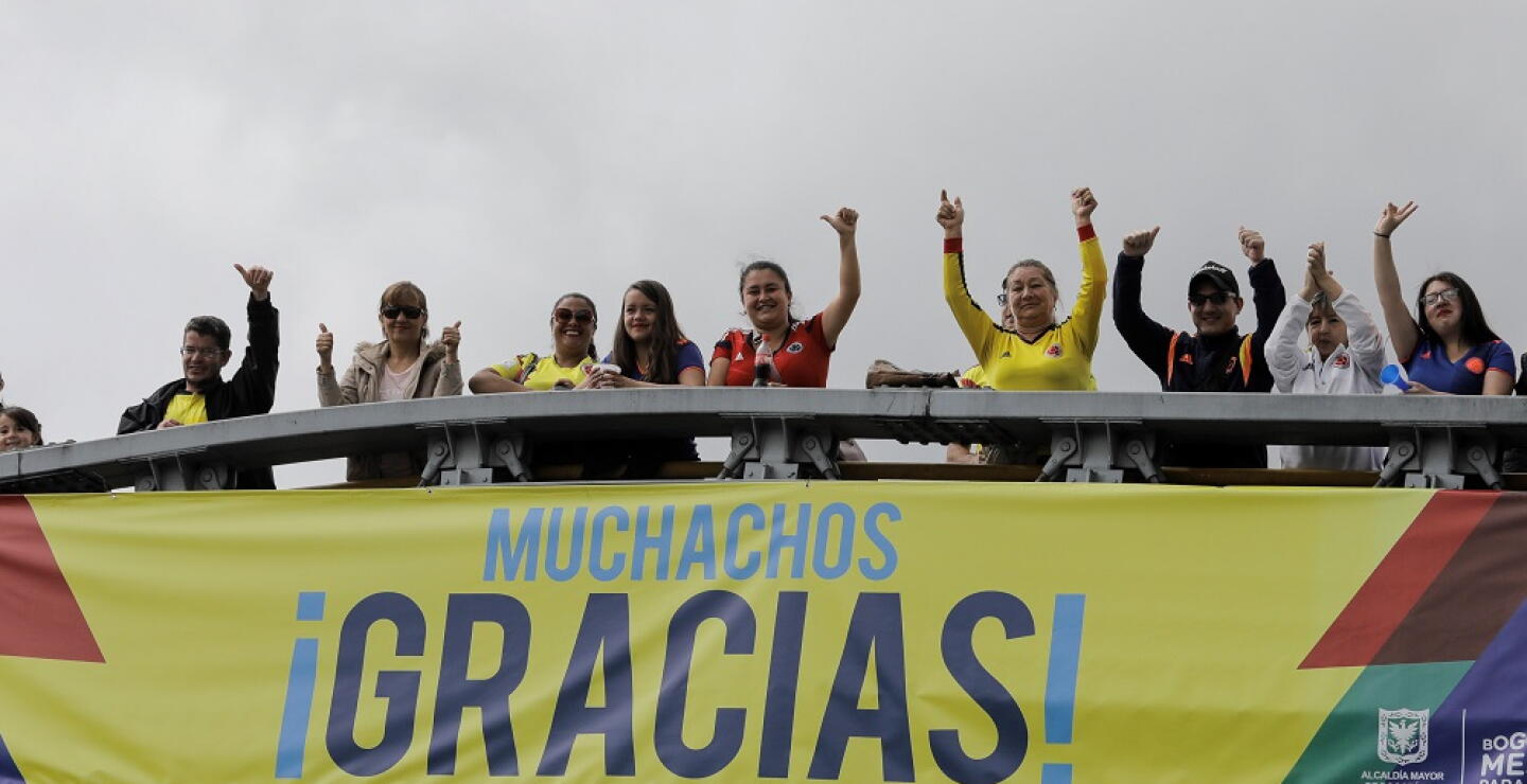 310394_BLU Radio. Hinchas de la Selección Colombia / Foto: AFP.
