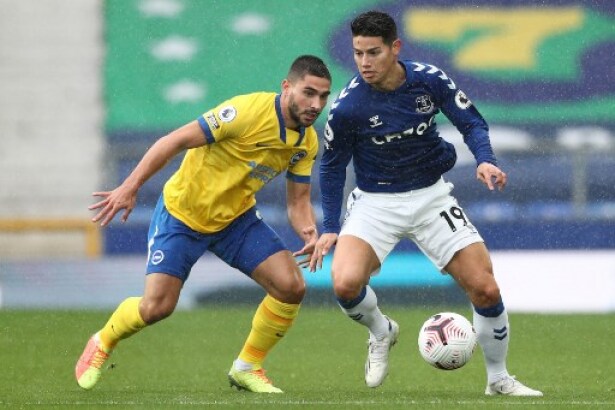 James Rodríguez EVERTON-BRIGHTON