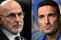 Luis de la Fuente y Lionel Scaloni, 
