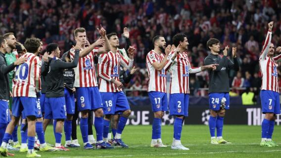 Atlético de Madrid avanzó a los octavos de final de la Champions League.