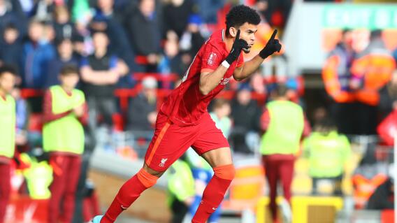 Luis Díaz, en su debut con la camiseta del Liverpool Luis Díaz, en su debut con la camiseta del Liverpool