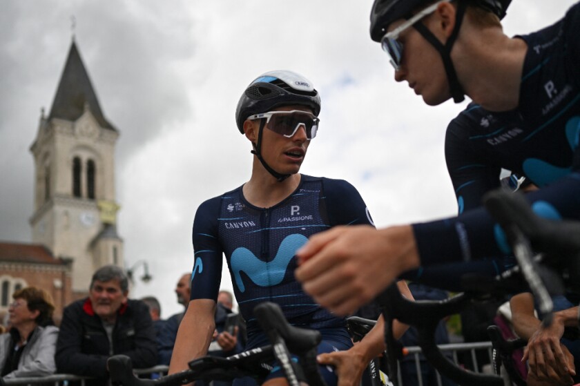 Enric Mas, ciclista del Movistar Team