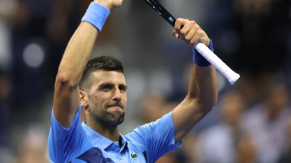 Novak Djokovic, tenista serbio, celebra una nueva victoria en el US Open 2024 Novak Djokovic, tenista serbio, celebra una nueva victoria en el US Open 2024