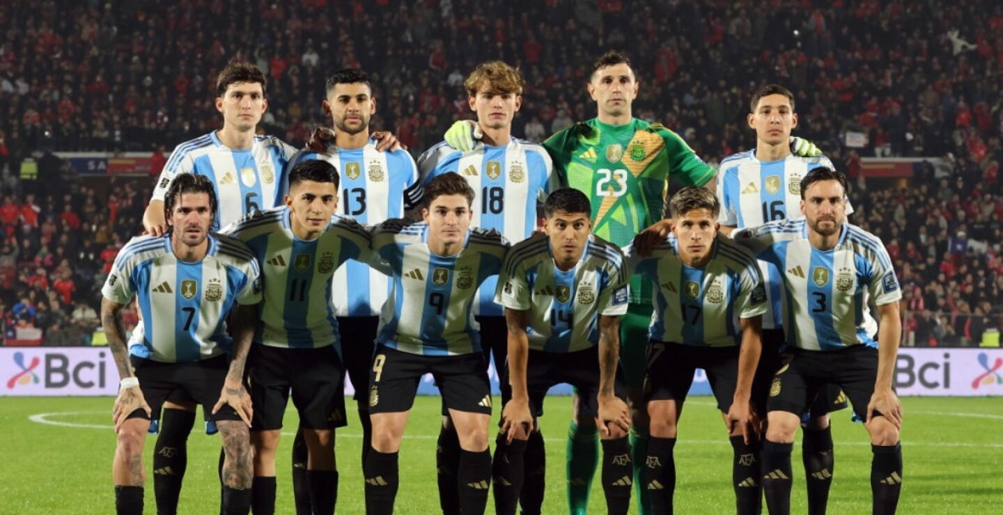 La formación titular de Argentina contra Chile por las Eliminatorias. 