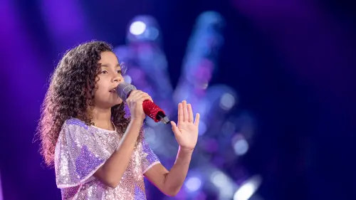 Celeste Cossio en La Voz Kids.