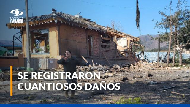 Avión militar lanzó por error ocho bombas en Corea del Sur y dejó siete heridos Avión militar lanzó por error ocho bombas en Corea del Sur y dejó siete heridos