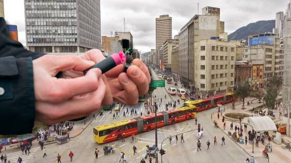 Encuentran pólvora en TransMilenio