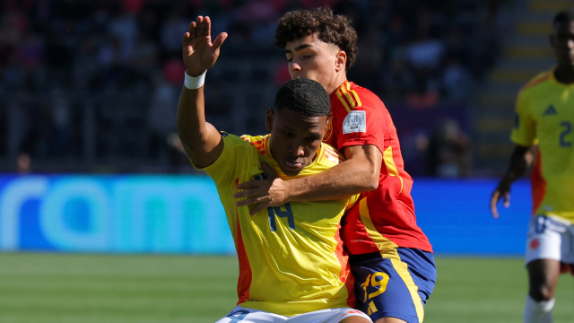 Partido entre la Selección Colombia Sub-20 y España, por el Mundial 2025 Partido entre la Selección Colombia Sub-20 y España, por el Mundial 2025