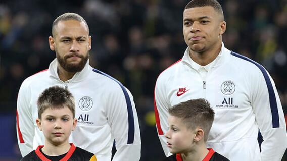 Neymar y Kylian Mbappé Neymar y Kylian Mbappé