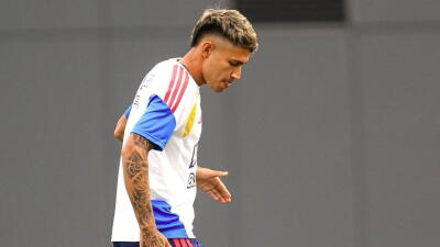 Camilo Durán, delantero de la Selección Colombia. 