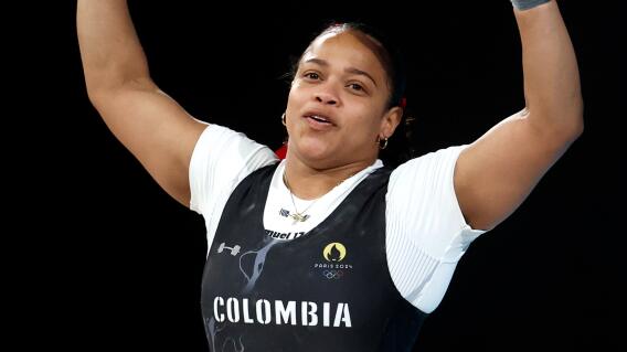 Mari Sánchez, pesista colombiana. Mari Sánchez, pesista colombiana.