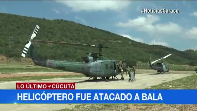 Se salvaron tripulantes de helicóptero atacado a bala en Norte de Santander Se salvaron tripulantes de helicóptero atacado a bala en Norte de Santander