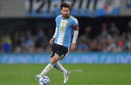 Lionel Messi en su partido de despedida con la Selección de Argentina. 