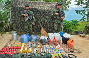 Depósito de las disidencias en Briceño, Antioquia 