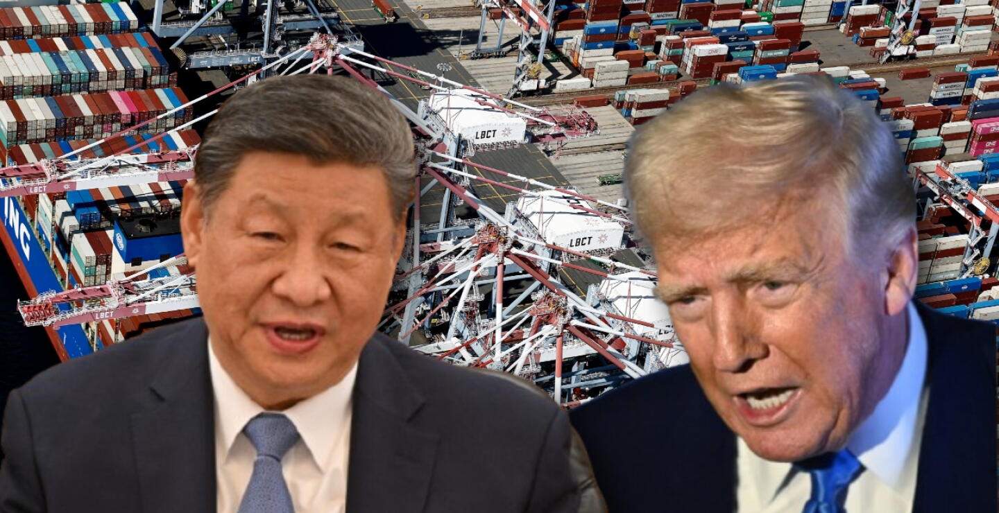 Donald Trump presidente de EE.UU. junto a Xi Jinping presidente de China 