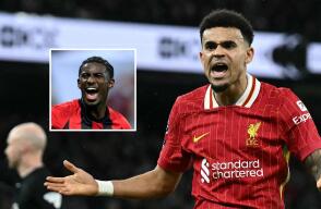 Luis Díaz, jugador del Liverpool de Inglaterra.