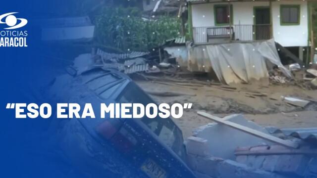 “Ninguno quedó con nada”: avalancha en Montebello, Antioquia, acabó con cerca de 30 casas “Ninguno quedó con nada”: avalancha en Montebello, Antioquia, acabó con cerca de 30 casas