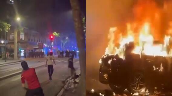 París se convirtió en una gran fiesta manchada por los disturbios tras victoria del PSG París se convirtió en una gran fiesta manchada por los disturbios tras victoria del PSG
