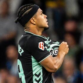 Juan Camilo 'Cucho' Hernández, gran figura del Real Betis en la Liga de España. 