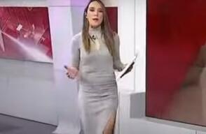Presentadora se desploma en pleno noticiero