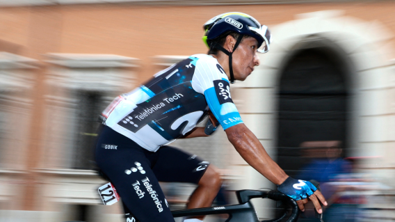 Nairo Quintana, ciclista colombiano del Movistar Team, fue protagonista en la etapa 11 del Giro de Italia 2025