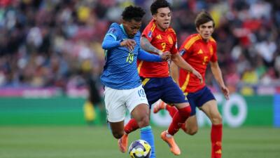 Selección Brasil Sub-20 vs. España en el Mundial 2025.