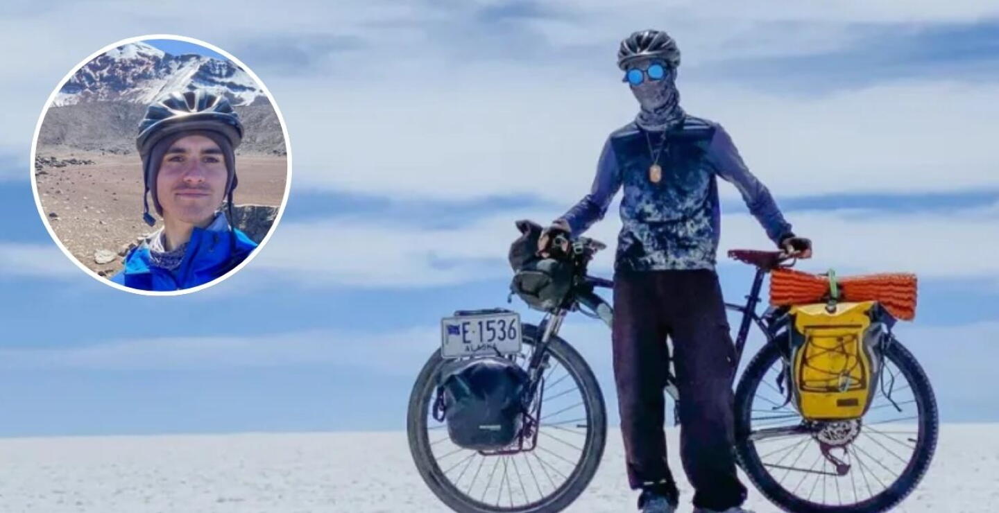 Insólito: Influencer que iba en cicla desde Alaska hasta Argentina fue robado en Colombia