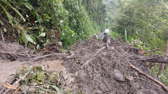 Nueve veredas incomunicadas en Vélez, Santander tras deslizamientos