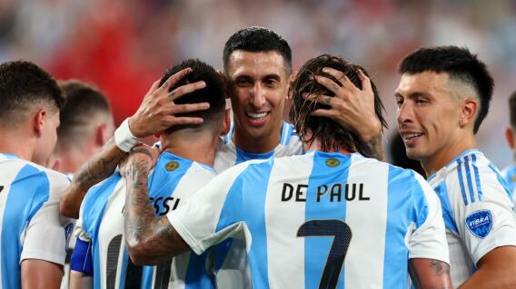 Ángel Di María, Lionel Messi y Rodrigo de Paul, figuras de la Selección Argentina, en la Copa América 2024 Ángel Di María, Lionel Messi y Rodrigo de Paul, figuras de la Selección Argentina, en la Copa América 2024