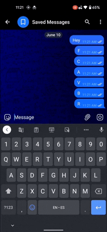 Función de Telegram: compartir pantalla