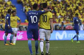 291092_BLU Radio. Neymar - James // Foto: AFP