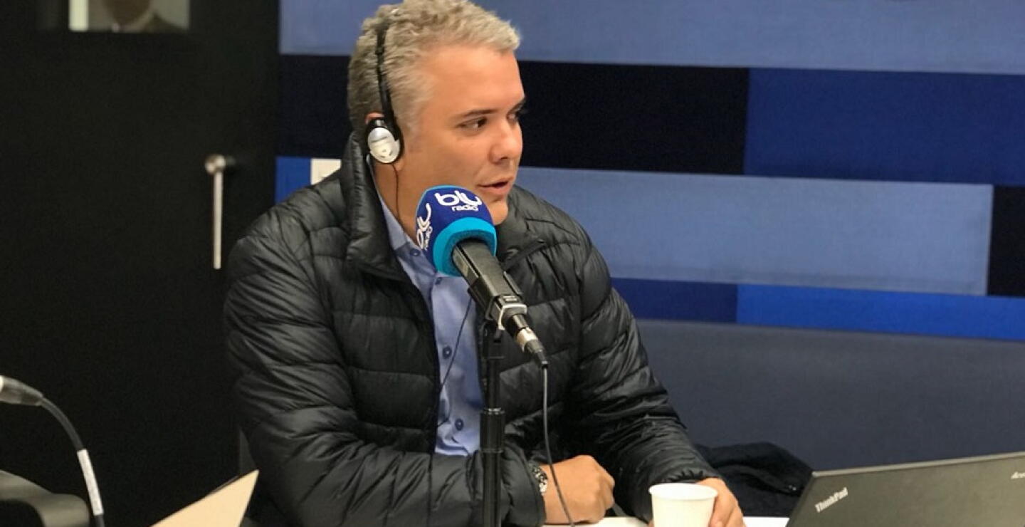 308891_BLU Radio. Iván Duque / Foto: Blu Radio.