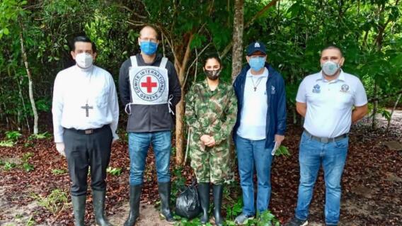 368022_Liberación cabo Nubia López. Foto: Cortesía