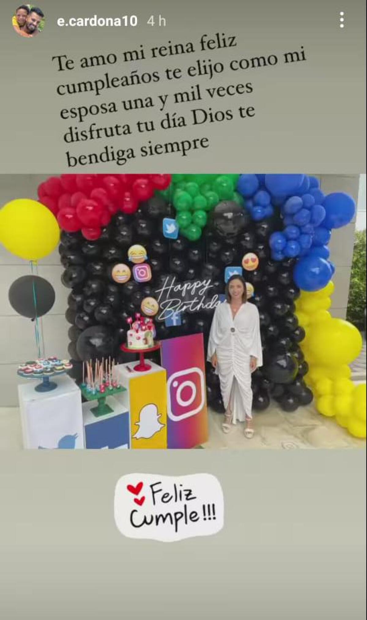 Edwin Cardona esposa