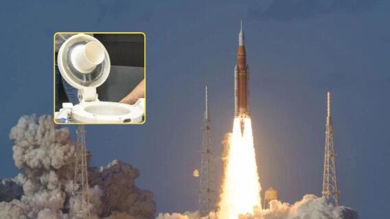 Baño de astronautas de Artemis II se les tapó; así arreglaron el inodoro