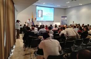 265947_Contralor Edgardo Maya Villazón durante su intervención en el evento realizado en Barranquilla. Foto: William Vargas