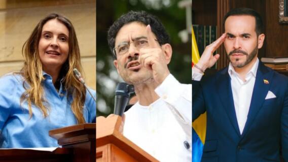 Paloma Valencia, Iván Cepeda y Abelardo De La Espriella