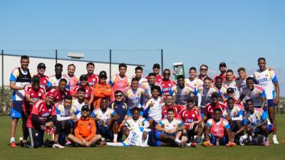 La Selección Colombia previo al juego contra Australia de cara al Mundial 2026.