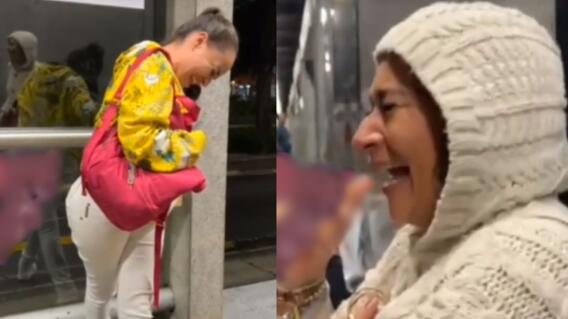 Mujer se orina de la risa Mujer se orina de la risa