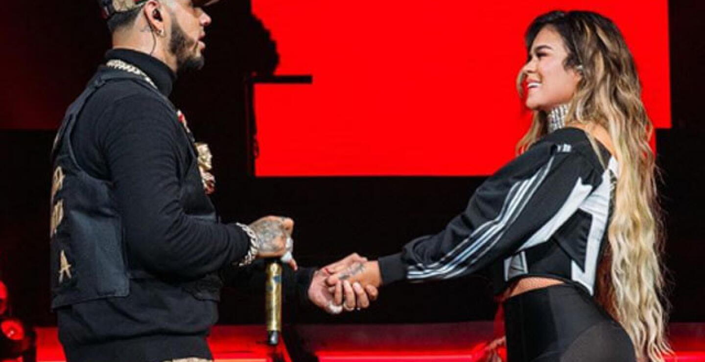 Anuel AA y Karol G / Tomada de Instagram.
