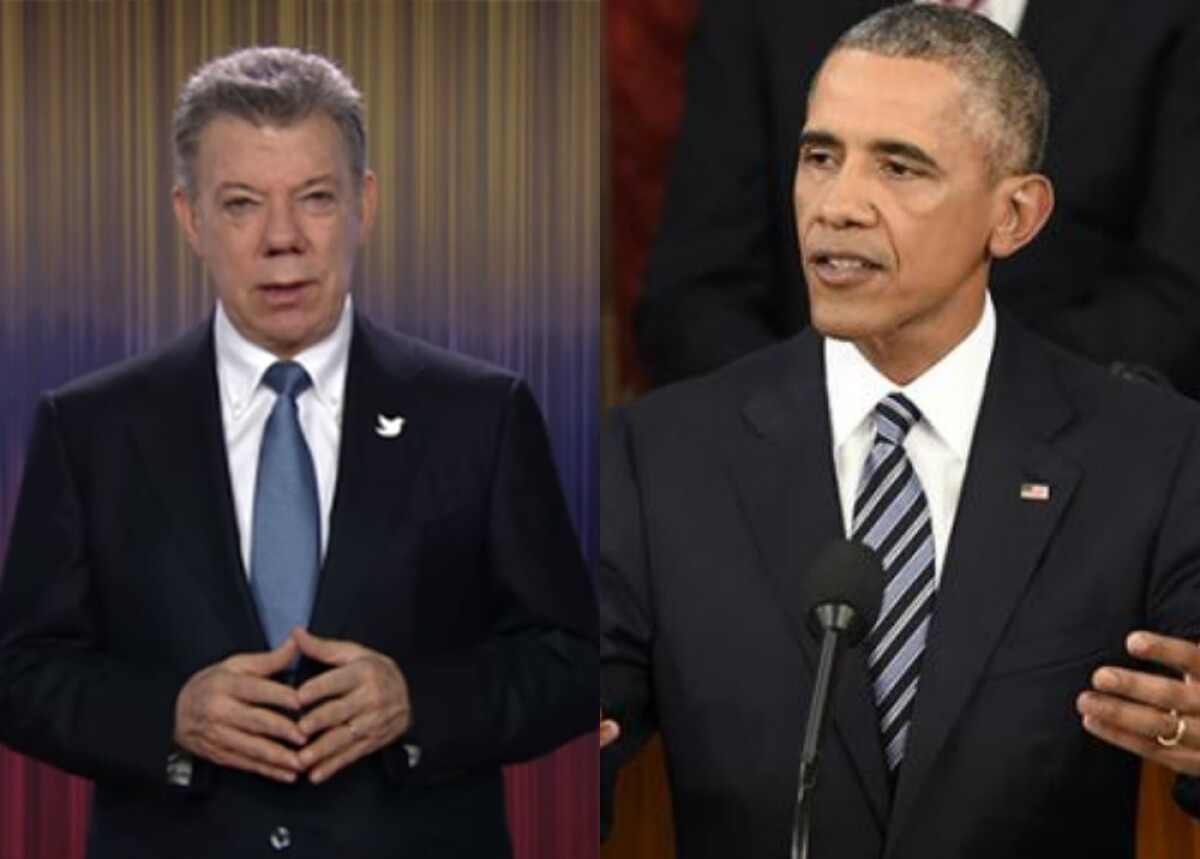 268429_Santos y Obama / Foto: AFP
