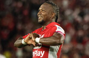 Hugo Rodallega, figura de Santa Fe. 